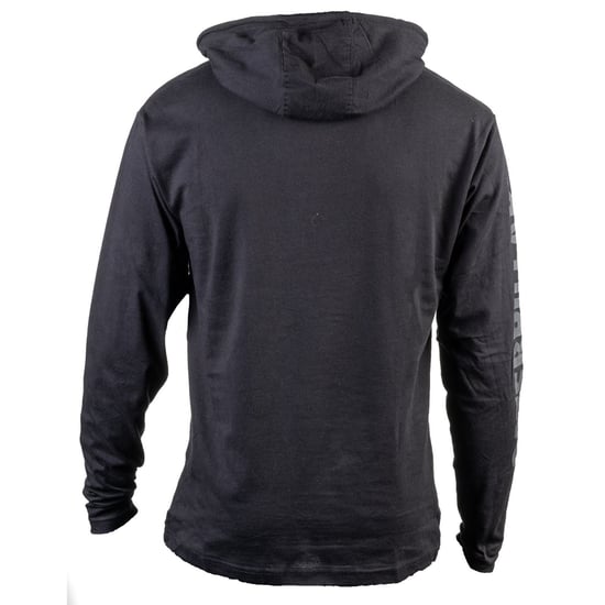 CAT 1510425 Mens Cotton Hooded Long Sleeve T-Shirt Black - Image 6