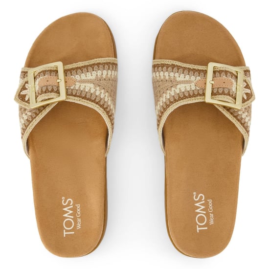 TOMS Marin Slide Textile Women's Almond Multi Sandals - Image 4