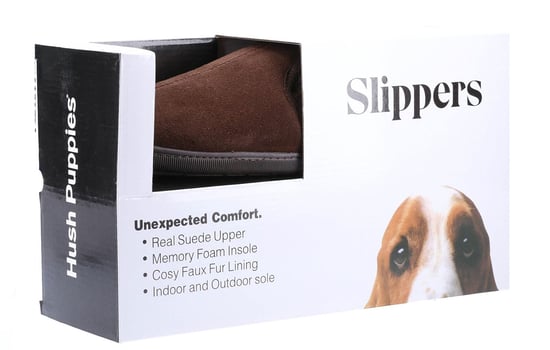 Hush Puppies Arnold Slip On Suede MEMORY FOAM Mens - Image 5