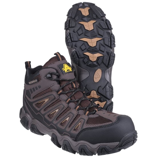 Amblers Unisex Säker Vattentät Känga Brun - Image 3
