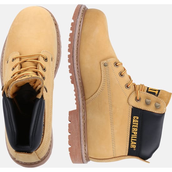 Caterpillar Powerplant S3 Nubuck Honey Bred Passform Säkerhetsstövlar - Image 6