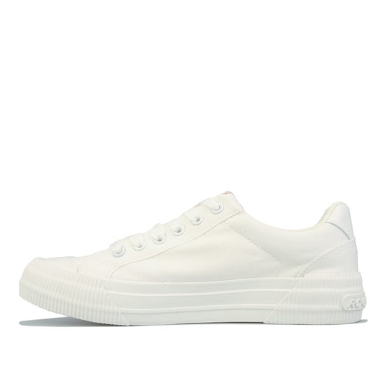 Dam Rocket Dog Cheery Canvas Pumps Vit UK 4in Vit - Image 3