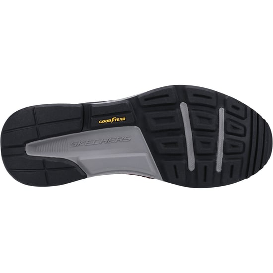 Skechers Global Jogger Lädersneakers För Män I Vinrött - Image 3