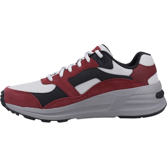 Skechers Global Jogger Lädersneakers För Män I Vinrött - Image 6