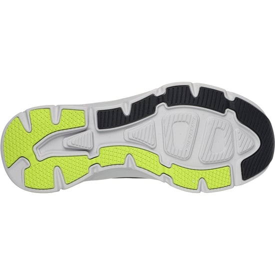 Skechers D'Lux Walker 2.0 Polyester Herr Svart / Lime Sneakers - Image 2