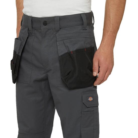 Dickies Multi Pocket Utility Polyester Grijze Werkbroek voor Mannen - Image 4
