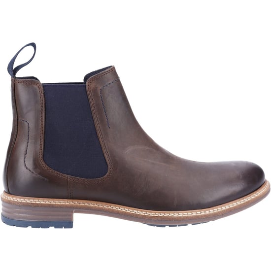 Hush Puppies Justin Chelsea Leather Men's Brown Boots - Image 4