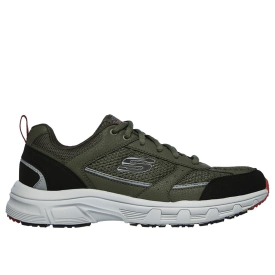 Skechers Oak Canyon Verketta Leather Men's Olive/Black Trainers - Image 5