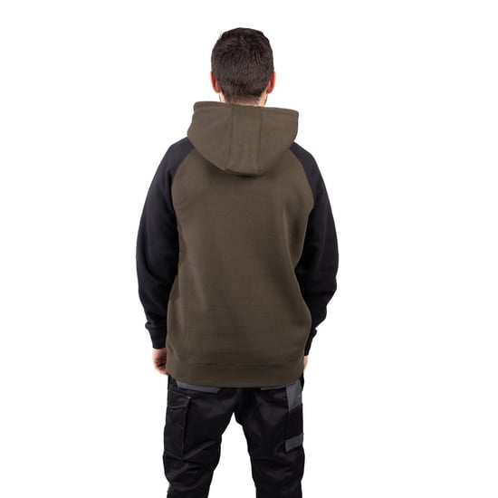 Caterpillar Raglan Bomull Herr Grön Hoodie - Image 2