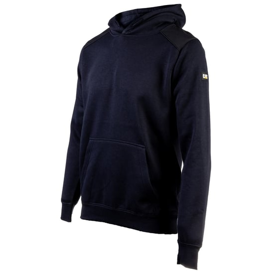 Caterpillar Essentials Polyester Mannen Blauwe Hoodie Sweatshirt - Image 2