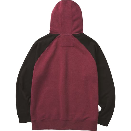Caterpillar Raglan Bomull Mäns Röd Hoodie - Image 5