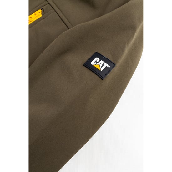 Caterpillar Essentials Shell Heren Groene Softshell Jas - Image 6