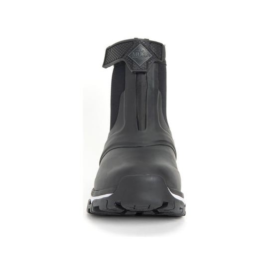 Muck Boots Apex Mid Zip Rubber Zwart/Wit Wellingtonlaarzen - Image 3