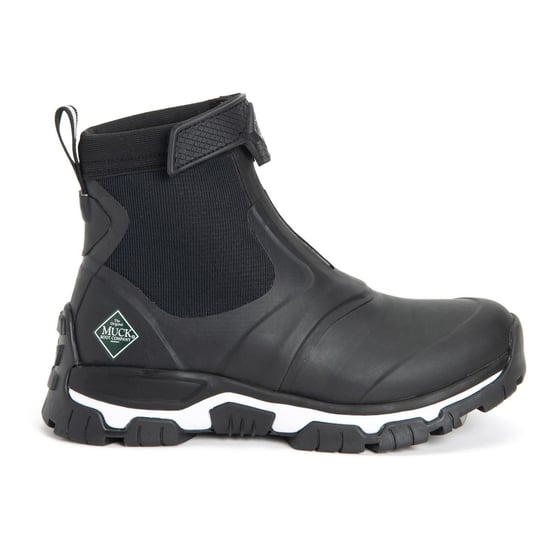 Muck Boots Apex Mid Zip Rubber Zwart/Wit Wellingtonlaarzen - Image 6