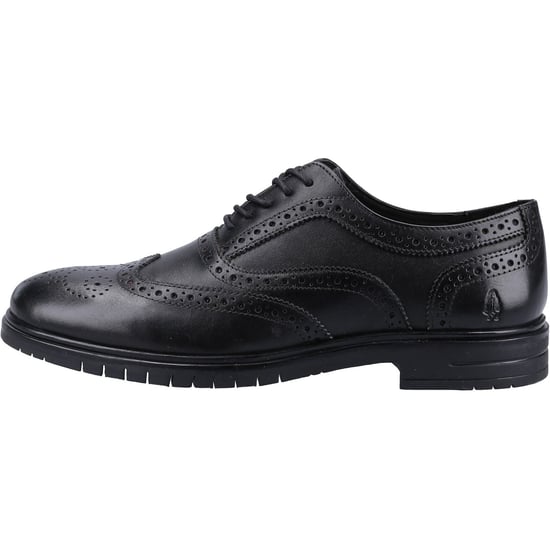 Hush Puppies Santiago Svarta Lädersnörskor För Män - Image 5