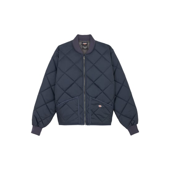 Dickies Diamond Men's Blue Quilted Jacket - Image 6