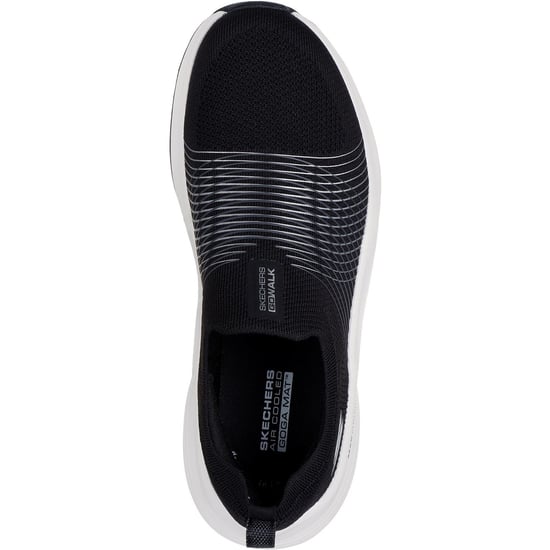 Skechers GO WALK Max Walker Sally Textil Dam Svart/Vit Sneakers - Image 3