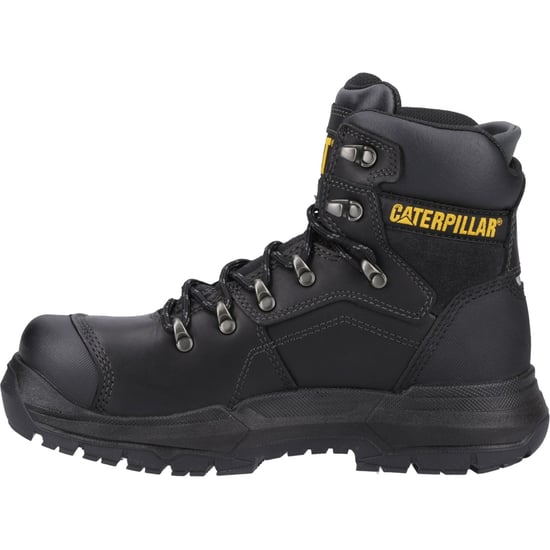 Caterpillar Diagnostische 2.0 Leren Zwarte Brede Veiligheidsschoenen - Image 4