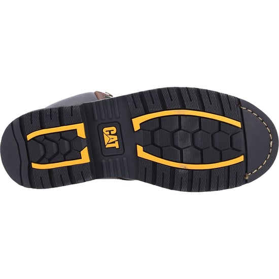 Caterpillar Powerplant Nubuck Brunt Bred Passform Säkerhetsskor - Image 3