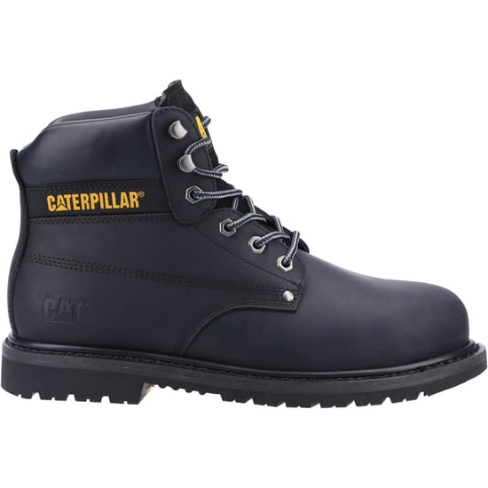 Caterpillar Powerplant S3 Nubuck Svarta Bred Passform Säkerhetsskor - Image 4