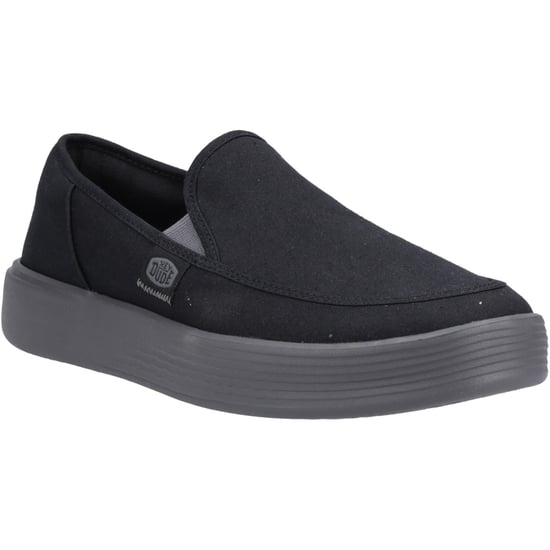 HEYDUDE Sunapee Canvas 100% Cotton Men's Black/Charcoal Loafers - Image 1