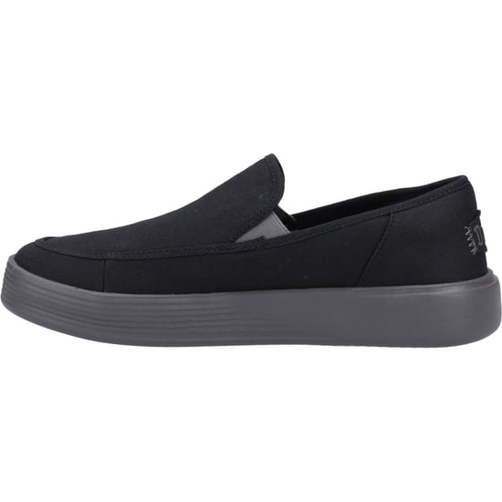 HEYDUDE Sunapee Canvas 100% Cotton Men's Black/Charcoal Loafers - Image 5