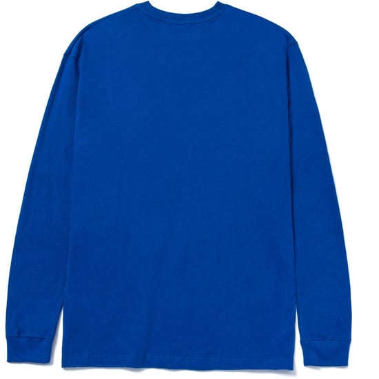 Caterpillar Merkenbanner Lange Mouwen Katoenen Heren Blauwe T-shirt - Image 2
