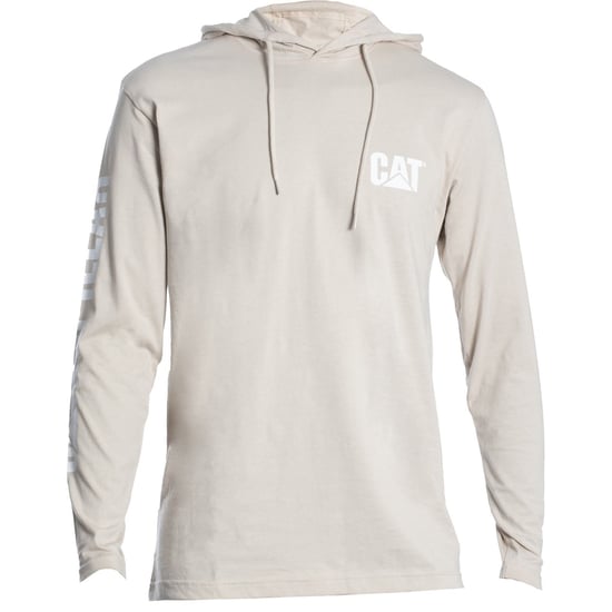 Caterpillar Kaptrui Lange Mouwen Katoenen Heren T-Shirt Beige - Image 4