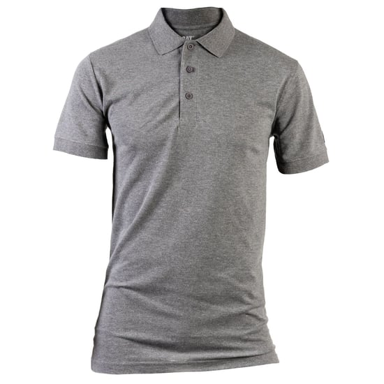 Caterpillar Essentials Bomullsgrå Polo T-shirt för män - Image 1