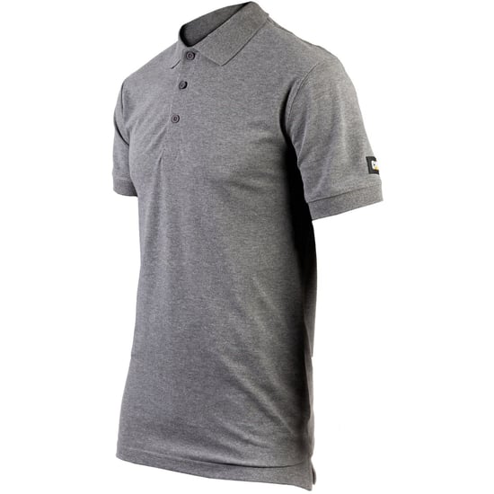Caterpillar Essentials Bomullsgrå Polo T-shirt för män - Image 2