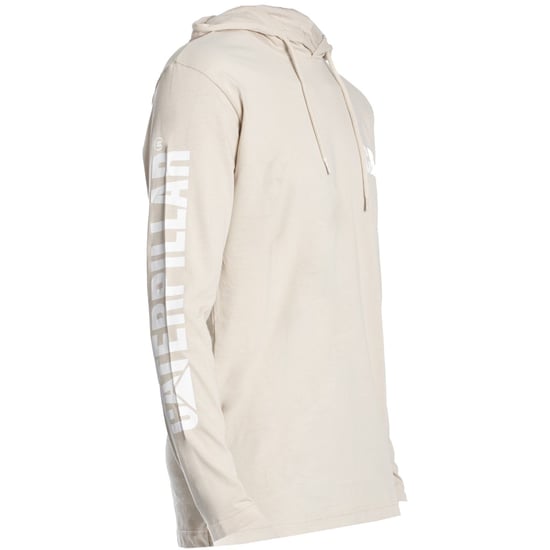 Caterpillar Kaptrui Lange Mouwen Katoenen Heren T-Shirt Beige - Image 6