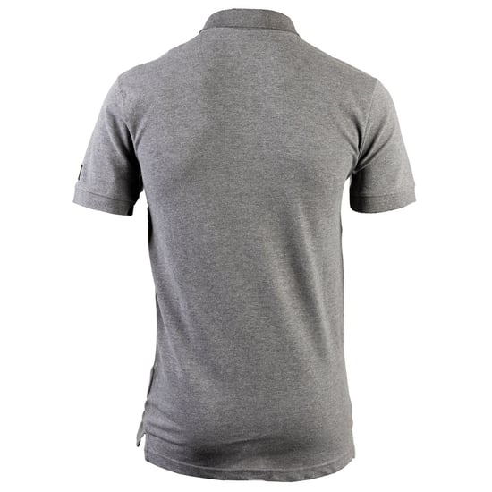 Caterpillar Essentials Bomullsgrå Polo T-shirt för män - Image 3