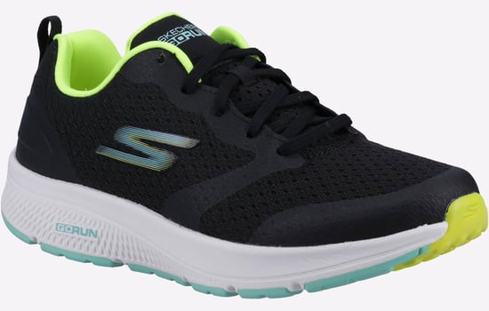 Skechers GO RUN Consistent - Intensify-X Textila Damsvarta/Lime Sneakers - Image 2