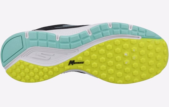 Skechers GO RUN Consistent - Intensify-X Textila Damsvarta/Lime Sneakers - Image 4