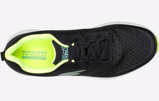 Skechers GO RUN Consistent - Intensify-X Textila Damsvarta/Lime Sneakers - Image 5