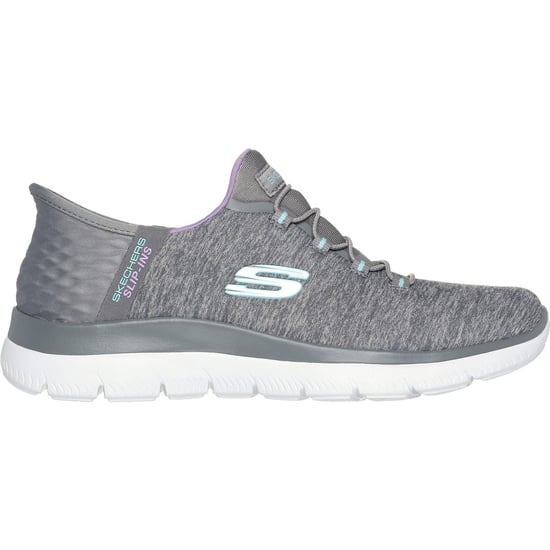 Skechers Summits Dazzling Haze Textil Kvinnors Grå/Multi Träningsskor - Image 5