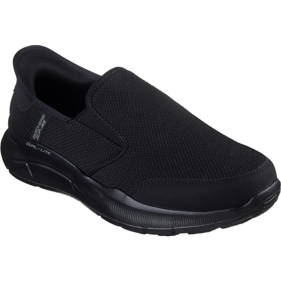 Skechers Equalizer 5.0 Drayze Polyester Herr Black Extra Wide Fit Trainers - Image 1