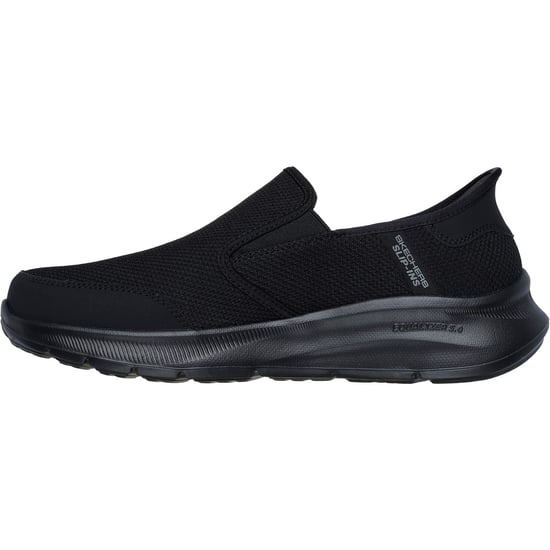 Skechers Equalizer 5.0 Drayze Polyester Herr Black Extra Wide Fit Trainers - Image 4