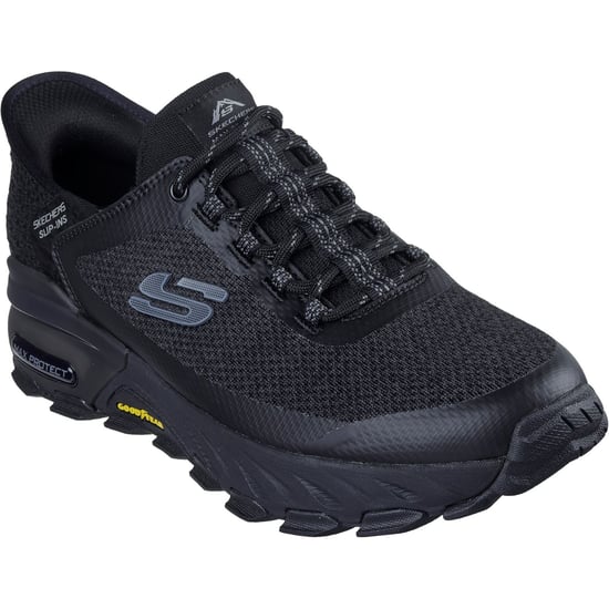 Skechers Max Protect Assembly Textile Men's Black Hiking Shoes - Image 1