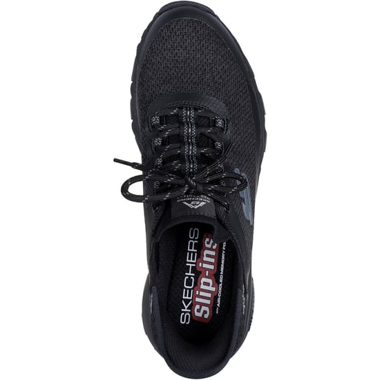 Skechers Max Protect Assembly Textile Men's Black Hiking Shoes - Image 3