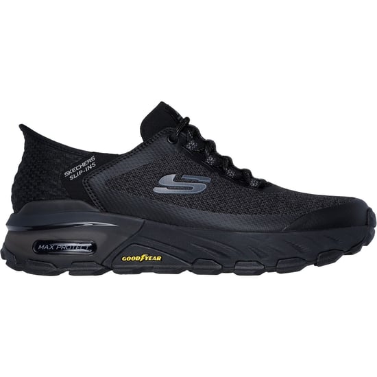 Skechers Max Protect Assembly Textile Men's Black Hiking Shoes - Image 5