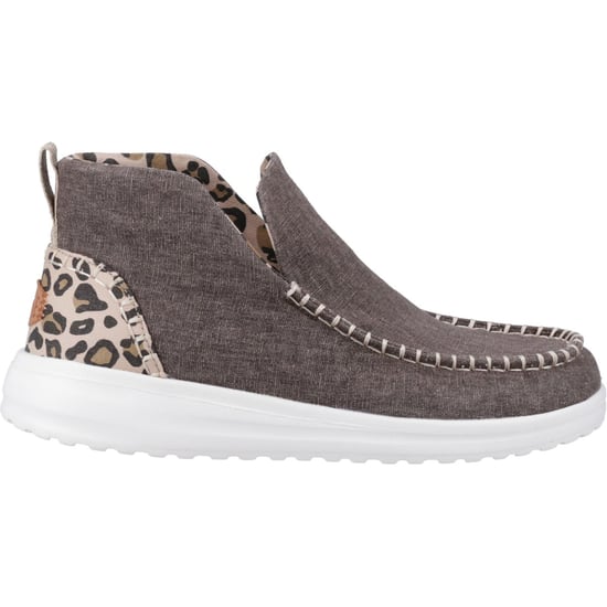 HEYDUDE Denny Bomulls Kvinnors Leopardstövlar - Image 5