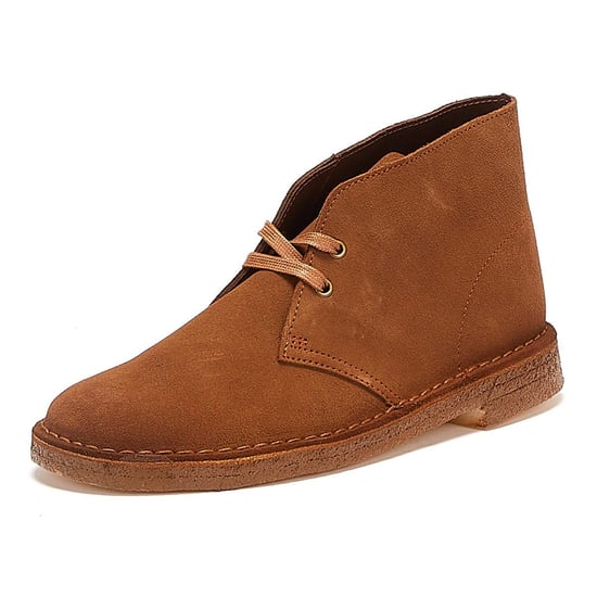 Clarks Desert Trek Suede Mens Cola Boots - Image 3