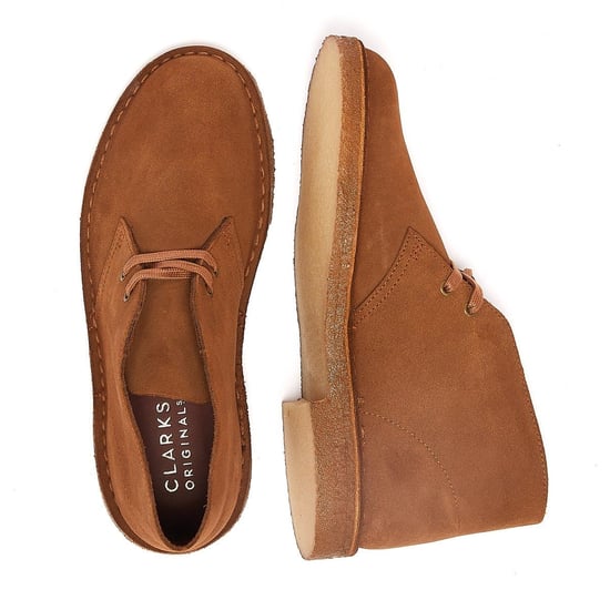 Clarks Desert Trek Suede Mens Cola Boots - Image 6