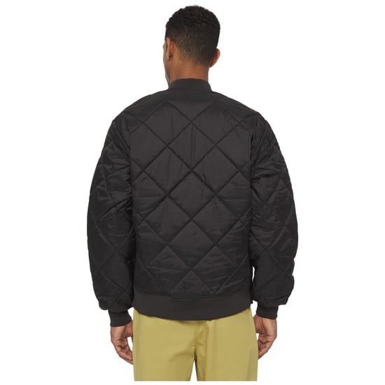 Dickies Diamond Heren Zwarte Gequilte Jas - Image 2