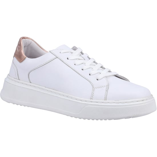 Hush Puppies Camille Leather Damskor Vit Träningsskor - Image 1