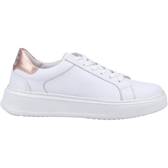Hush Puppies Camille Leather Damskor Vit Träningsskor - Image 4