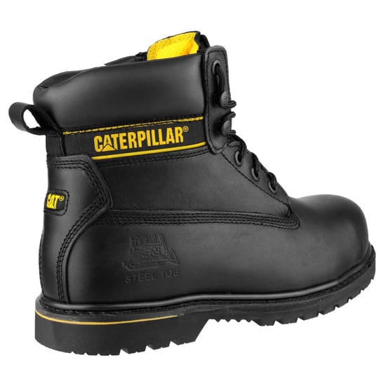 Caterpillar Holton Läder Svart Bred Passform Säkerhetskängor - Image 2