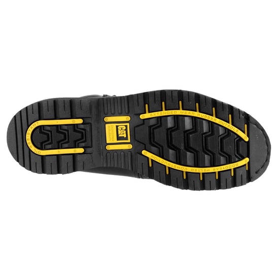 Caterpillar Holton Läder Svart Bred Passform Säkerhetskängor - Image 4