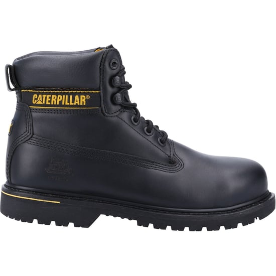 Caterpillar Holton Läder Svart Bred Passform Säkerhetskängor - Image 5